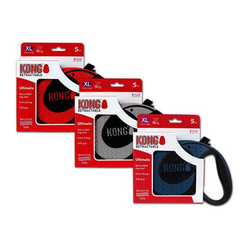 KONG Retractable Leash Ultimate - Grau von Kong