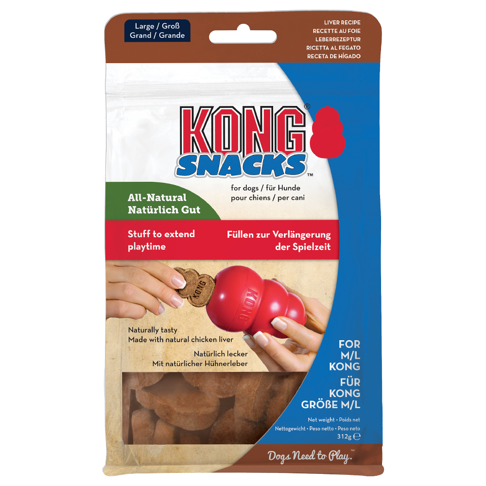 KONG Snacks Liver - Sparpaket: 4 x 312 g von Kong