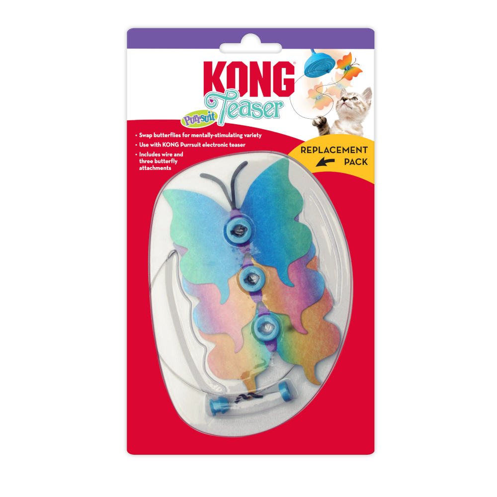 KONG Teaser Purrsuit Schmetterling - Zubehör: Ersatzpackung von Kong