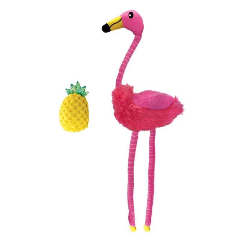 KONG Tropics Katzenspielzeug Flamingo - 2er Set von Kong