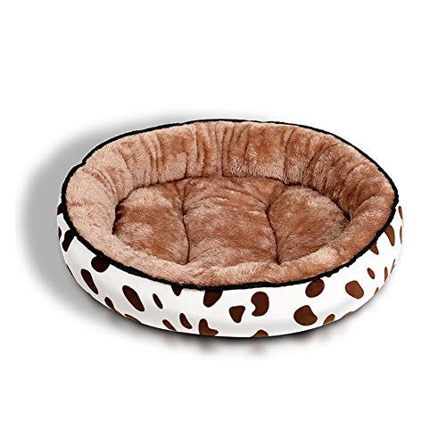 Haustier-Sofa, oval, Donut, beruhigendes Bett, weich, warm, bequem, atmungsaktiv, für Welpen, Katzen, Haustierbett für besseren Schlaf, 40 x 30 cm von KongEU