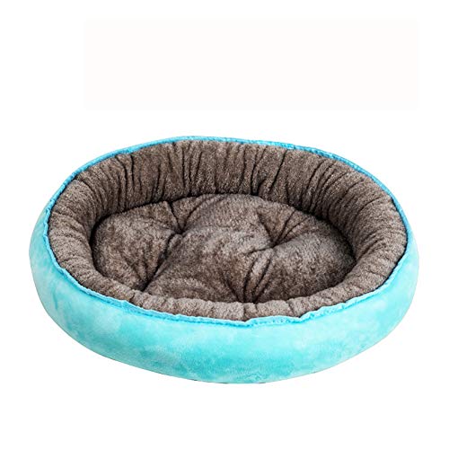 Haustiersofa, oval, Donut-Form, weich, warm, bequem, atmungsaktiv, für Welpen, Katzen, Höhle von KongEU