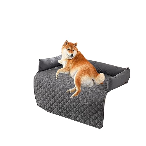 Kongdson Wasserdichtes Hundebett, rutschfest, Sofabezug, Haustierkissen, weiches Hunde- und Katzenbett, beruhigende Polsterung, Bett, Couch, Schlafmatte, Hundekäfig-Pad, leicht zu reinigen (75 x 75 von Kongdson