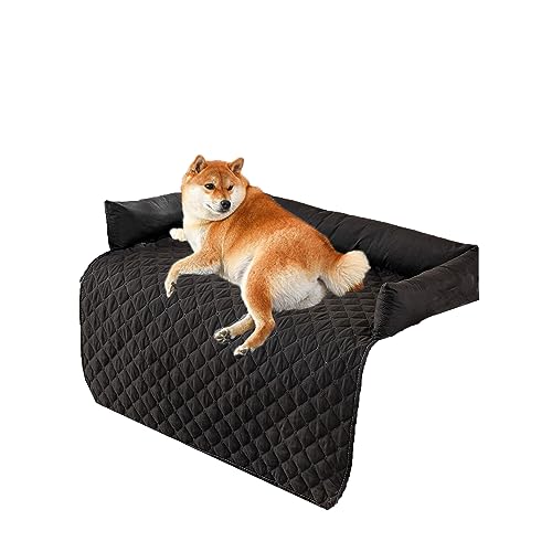 Kongdson Wasserdichtes Hundebett, rutschfeste Sofabezug, Haustierkissen, weiches Hunde- und Katzenbett, beruhigende Polsterung, Bett, Couch, Schlafmatte, Hundekäfig-Pad, leicht zu reinigen (75 x 75 von Kongdson