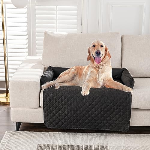 Kongdson Wasserdichtes weiches Hundebett Haustierkissen, Sofa Katze Hundematte, Hundeunterlage Möbelschutz für Couch, Bett, rutschfest, bequem, beruhigende Polsterung, Hundebett-Matte (90 x 135 cm, von Kongdson