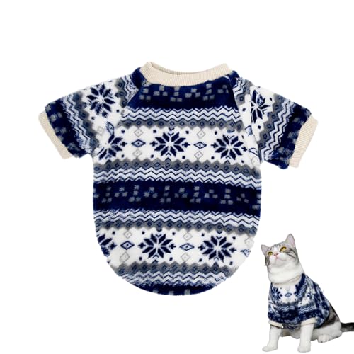 Kongou Hundepullover für den Winter - Stimmungsvoller und hautfreundlicher Kätzchenpullover | Katzen-Outwear-Outfits für Mottopar, Weihnachtsfeier, Weihnachtsreise, Foto-Requisiten, Spaziergang von Kongou