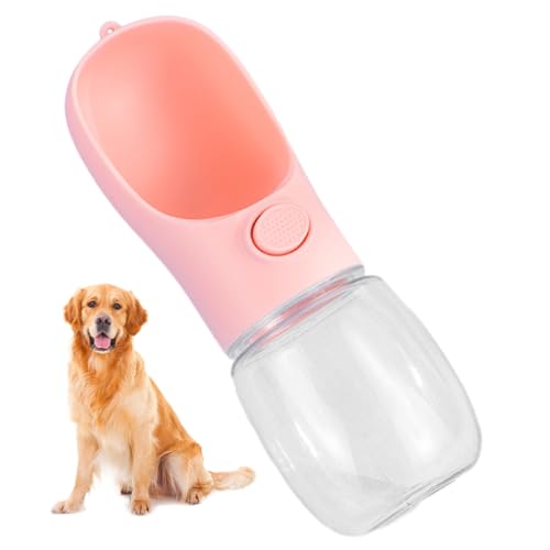 Kongou Tragbare Hundewasserflasche,Hundewasserflasche | 350 ml tragbare Haustier-Wasserflasche zum Spazierengehen | Auslaufsicher, leicht zu transportieren und zu füttern, lebensmittelechtes von Kongou