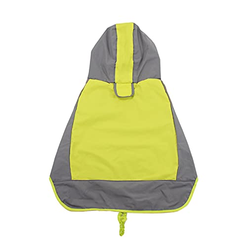 Regenmantel Hund Wasserdicht, Verstellbarer Regenjacke Hund mit Reflexstreifen und Kapuze, Hunderegenmantel für Outdoor Wandern, Regencape Hunde für Kleine, Mittelgroße und Große Hunde (Grün, 3XL) von KoolYouth