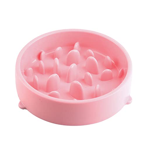 Koomiao Anti Schling Futternapf Hund,Reisenäpfe Hundenapf Katzennapf,Fressnapf für die langsame Fütterung, Interaktive Napf,Slow Feeder Dog Bowl für Hunde und Katzen Futter und Wass (Rosa) von Koomiao