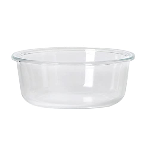 Koomiao Futternapf Katze Erhöht, Katzennapf Keramik mit Metall Ständer, Fressnapf Katze Ergonomisch für Katzen und kleine Hunde (L (600ml), Transparent Bowl) von Koomiao