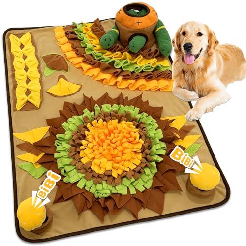 Schnüffelmatte für Hunde, interaktives Puzzle-Spielzeug für Langeweile und geistige Stimulation, Fütterungsmatte fördert natürliche Futtersuche, Geruchstraining und langsames Essen, Stressabbau (80 x von Kooper Go