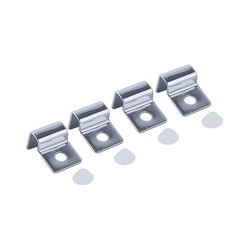 Kopida 4Pcs Haushalt Fisch Tank Klammern Glasdeckel Clips Aquarium Abdeckung Halter Silber Edelstahl Aquarien Deckel Unterstützung Aquarium Zubehör von Kopida