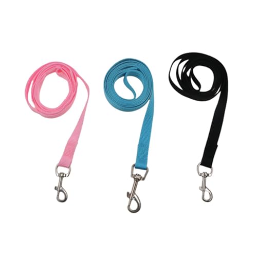 Nylon-Hundeleine, 1,5 cm breites Zugseil, 1,2 m lange Hundeleine, Haustierzubehör für kleine und mittelgroße Hunde, Outdoor-Training, Spazierengehen, 3 Stück von Kopida