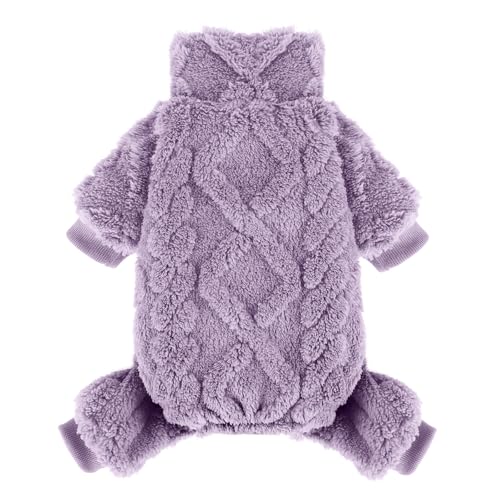 Hundepullover aus Fleece, Winterkleidung für kleine Hunde, Mädchen, Jungen, warmer Fleece-Hunde-Pyjama, Einteiler, Haustierkleidung, Welpenpullover, Pyjama, Hunde-Jumpsuits, Hunde-Outfit von Kosiyi