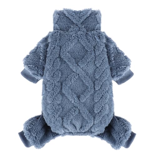 Hundepullover aus Fleece, Winterkleidung für kleine Hunde, Mädchen, Jungen, warmer Fleece-Hunde-Pyjama, Einteiler, Haustierkleidung, Welpenpullover, Pyjama, Hunde-Jumpsuits, Hunde-Outfit von Kosiyi