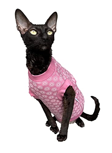 Kotomoda Katzen-T-Shirt, Motiv: Sphynx und nackte Katzen, Grцяe XL, Rosa von Kotomoda