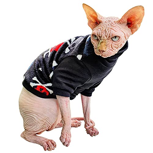 Kotomoda Katzenpullover Winter Scull für Sphynx und nackte Katzen (X-Large) von Kotomoda