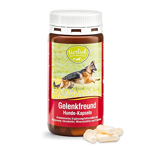 tierlieb Gelenkfreund Hunde-Kapseln mit Calcium, Magnesium, Glucosamin & Chondroitin 130 Kapseln von Kräuterhaus Sanct Bernhard