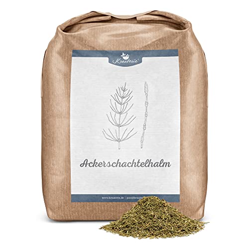 Krauterie Ackerschachtelhalm für Pferde in Spitzenqualität (500 g) - Schachtelhalmkraut, Zinnkraut - Artgerechtes Einzelfuttermittel frei von Zusatzstoffen von Krauterie