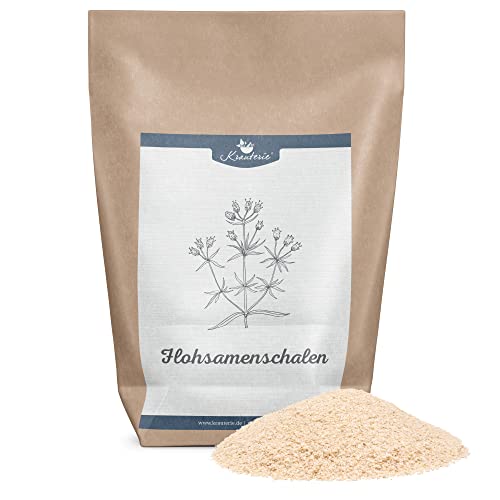 Krauterie Flohsamenschalen Hund, Einzelfuttermittel für Hunde (250 g), Indische Flohsamenschalen in Spitzenqualität von Krauterie