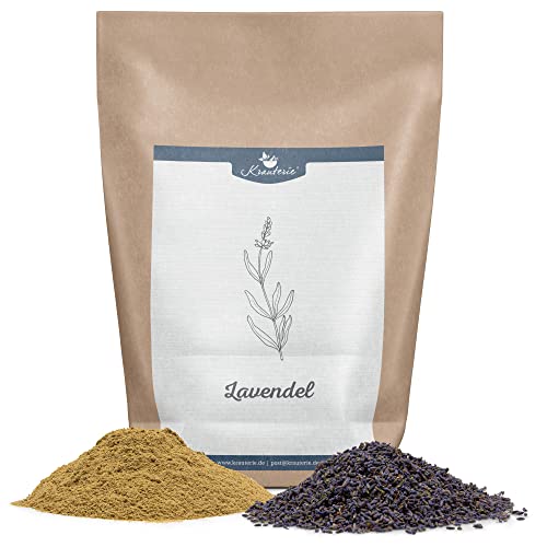 Krauterie Lavendel Hund, Einzelfuttermittel für Hunde (100 g), Lavendel Pulver in Spitzenqualität von Krauterie