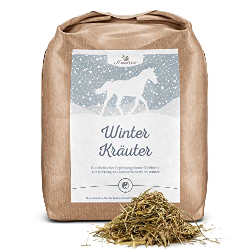 Krauterie Winter Kräuter für Pferde in Spitzenqualität (500 g), Saisonkräuter als Bestandteil artgerechter Fütterung, frei von Zusatzstoffen, aus Liebe zu Deinem Pferd von Krauterie