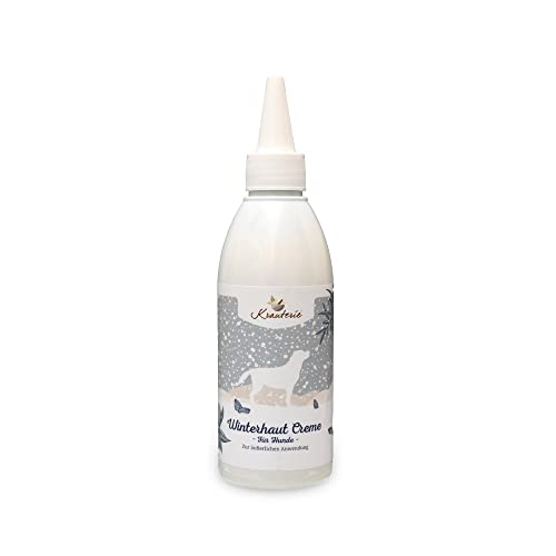 Krauterie Winterhaut Creme für Hunde (200 ml) zur Hautpflege in Spitzenqualität aus natürlichen Zutaten von Krauterie