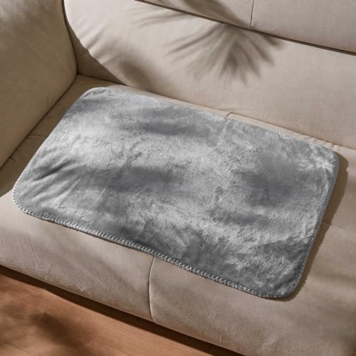 Kritter Planet wasserdichte Decke Liebesdecke für Sex, Hundedecke Wasserdicht Kuscheldecke Flauschig für Unterwegs Auto Rückbank Sofa, Sofabezug Hund Decke Couch Schutz Katze Waschbar, 50x75(Grau) von Kritter Planet