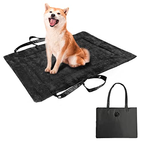 Kritter Planet wasserdichte Katze Hundematte, Faltbare Waschbare Haustier Outdoor Hundedecke für Reisen Camping Outdoor, Faltbare Haustiermatte mit Griffen, Kleine Mittlere Hundebettdecke 80 x 60CM von Kritter Planet