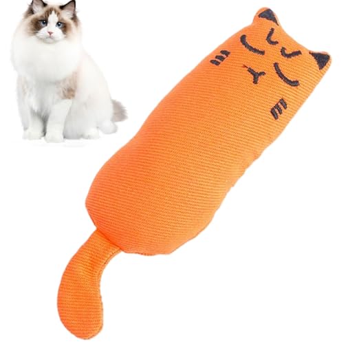 Krmoau Cat Catnip Toys, Cat Nip Spielzeug | Bissbeständiges orales Reinigungswerkzeug | Zähnereinigungswerkzeug Katzenminze Spielzeug für Katzen Aller Rassen, zum Treten, beißen, kauen von Krmoau