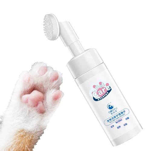 Krmoau Katzenpfotenreiniger, Pfotenreiniger für Hunde und Katzen - Pfotenreiniger für Hunde | Schaum-Hundefußwascher, wasserloses Shampoo, Hundepfotenreiniger, natürlich, sanft, PH-ausgeglichen, von Krmoau