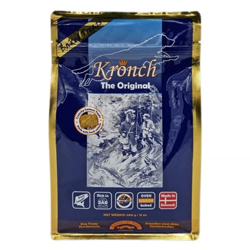 Kronch Original Lakse - Leckerli mit Lachs für Hunde - Bundle - 3 x 600 g von Kronch