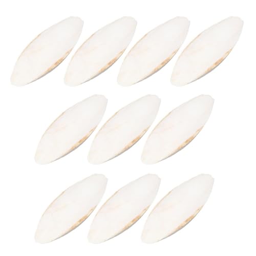 Krujecnt 10 Stück Papageien Kauspielzeug Papagei Cuttlebone Kauspielzeug Tintenfisch Knochen Cuttlebone Beißspielzeug Haustier Biss Tintenfisch Kauspielzeug Entsalzen Tintenfisch Knochen Beißspielzeug von Krujecnt