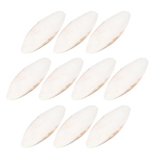 Krujecnt 10 Stück Papageien Kauspielzeug Papagei Cuttlebone Kauspielzeug Tintenfisch Knochen Cuttlebone Beißspielzeug Haustier Biss Tintenfisch Kauspielzeug Entsalzen Tintenfisch Knochen Beißspielzeug von Krujecnt