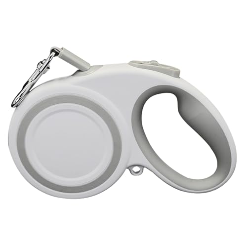 Krujecnt Einziehbare Kette für Hunde,Automatisch einziehbare Haustierkette - Haustier-Walking-Hundekette,360-Grad-Verwicklungsfreie 5-Meter-Kette mit reflektierendem Streifen, praktisches, von Krujecnt