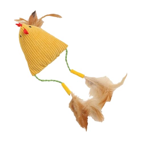 Krujecnt Katzenspielzeug Zum | Katzen Huhn Mit Klingel Und Katzenspielzeug,Hühnerförmiges Haustier Spielzeug Für Zahnung, Training Und Unterhaltung Krujecnt Katzenspielzeug Zum | Katzen Huhn Mit Klingel Und Katzenspielzeug,Hühnerförmiges Haustier Spielzeug Für Zahnung, Training Und Unterhaltung von Krujecnt