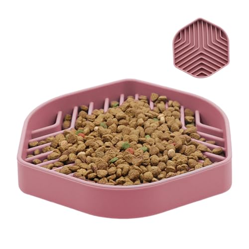 Krujecnt Silikon Futternäpfe Für Haustiere, Slow Feeder Hundenapf, Puzzle Silikon-Hundefutternäpfe Mit Saugnäpfen, Slow Feeder Für Langsame Hunde Fressgeschwindigkeit von Krujecnt