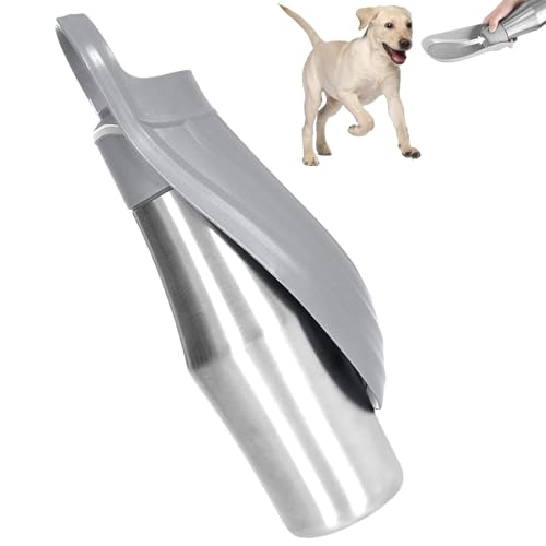 Tragbare Edelstahl Hundetrinkflasche - 750 ml Wasserspender für Hunde, Auslaufsicher, Leicht zu Tragen, für Unterwegs, Reisen, Spaziergänge im Freien, Camping, Wandern und Parks Geeignet von Ktnyl