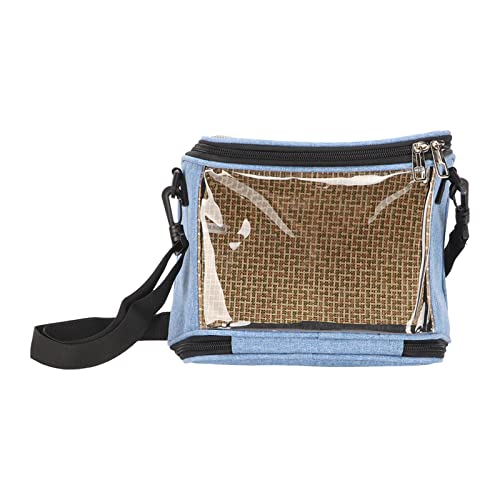 Kufoo Bird Travel Rucksack, transparent, leicht, Vogel-Tragetasche, tragbar mit Seitentaschen für Ausflüge für Reisen (blau) von Kufoo