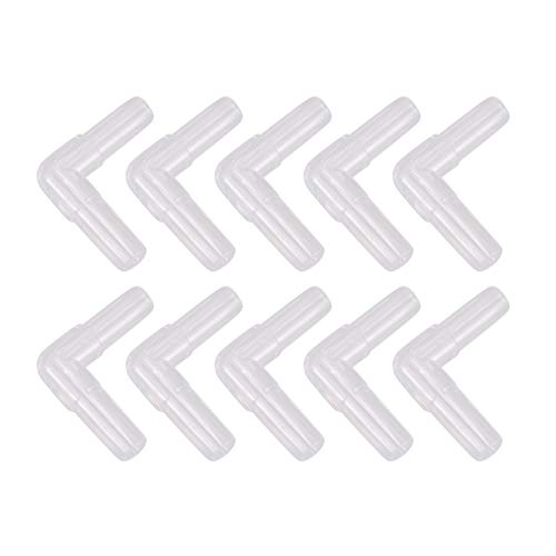 Kufughty 10Stueck 4mm Anschluss Durchmesser Kunststoff Aquarium Bent Luftschlauch Klar de von Kufughty