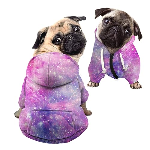 Kuiaobaty Dreamy Pink Hoodies für Hunde und Mädchen, Weltraum Sternenhaus-Haustier-Sweatshirt für kleine und mittelgroße Hunde, dehnbare Hundepullover Kuiaobaty Dreamy Pink Hoodies für Hunde und Mädchen, Weltraum Sternenhaus-Haustier-Sweatshirt für kleine und mittelgroße Hunde, dehnbare Hundepullover von Kuiaobaty