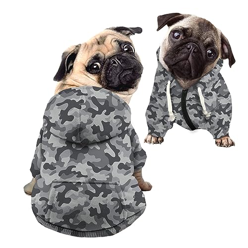 Kuiaobaty Warme Hundekleidung für kleine Hunde und Jungen, abstraktes Camouflage, weicher Hunde-Kapuzenpullover, Outdoor-Pullover, Welpen, Haustiere, Kapuzenpullover, Grau Kuiaobaty Warme Hundekleidung für kleine Hunde und Jungen, abstraktes Camouflage, weicher Hunde-Kapuzenpullover, Outdoor-Pullover, Welpen, Haustiere, Kapuzenpullover, Grau von Kuiaobaty