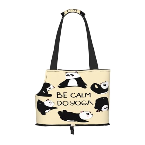 Kuilepa Panda Doing Yoga Hundetragetasche für kleine Hunde, weiche Seiten, Haustier-Tragetasche mit Taschen, tragbare mittelgroße Hunde, Welpen, große Katzen, Reisehandtasche für Wandern, Reisen Kuilepa Panda Doing Yoga Hundetragetasche für kleine Hunde, weiche Seiten, Haustier-Tragetasche mit Taschen, tragbare mittelgroße Hunde, Welpen, große Katzen, Reisehandtasche für Wandern, Reisen von Kuilepa