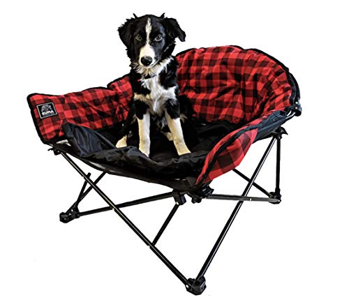 Kuma Lazy Hundebett, kariert, Rot von Kuma Outdoor Gear