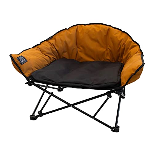 Kuma Outdoor Gear Lazy Bear Hundebett mit Tragetasche, ultimatives tragbares Luxus-Outdoor-Hundebett für Camping, Glamping & Outdoor-Abenteuer (Sierra/Schwarz) von Kuma Outdoor Gear