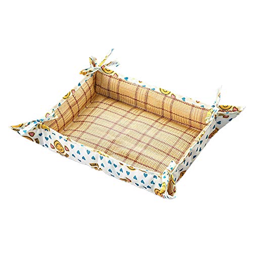 Deluxe Haustierbett Hunter Hundebett HundeköRbchen Kleine Hunde Wasserdichtes Haustier-Eispad Anti-Klebriger Katzenstreu Aus Fell Large,Yellow von KunLS