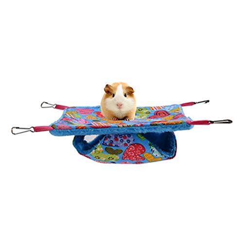 Hängematte für Kleintiere Katzenhängematten Katzenhängematte Hängematte Katze Hamster Zubehör Hasen Zubehör Meerschweinchen-Hängematte Kleines Haustierbett Hamster-Haus von KunLS