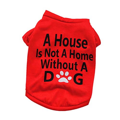 Hundebekleidung Hundemantel Hundemantel Grosse Hundekleidung Hunde Sachen Hundekleidung Für Den Sommer Niedliche Kleidung Haustier-Kleidung Französische Bulldogge Kleidung red,xs von KunLS