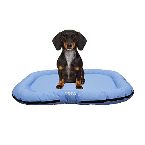 Hundekörbchen Hundebett XL Hundekissen Hundekörbchen Hunde Körbchen Hunde Bett Haustierbett Hundebettwäsche Flauschige Katze Mat Hundebett Klein Light Blue von KunLS