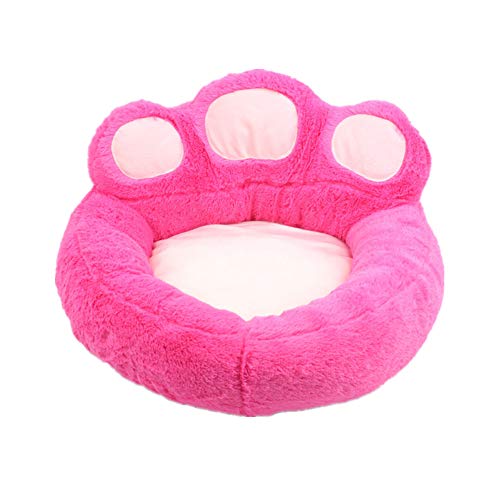 Hundeschlafplatz Hunde Bett Deluxe Haustierbett Katzenschlafsack Flauschig BäRentatze Warmes Haustiernest Flauschig Und Bequem 52,pink von KunLS